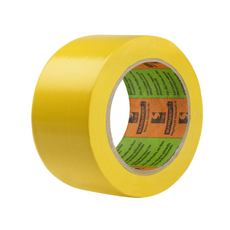 Film PVC plastifié jaune - 33 m x 50 mm
