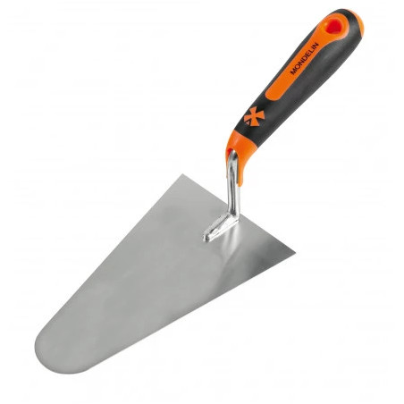 Truelle ronde inox 22 cm – Manche bois bi-matière