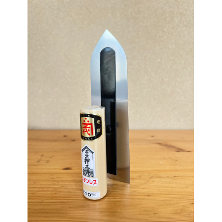 Lisseuse japonaise inox pointue pour stuc - 210 mm