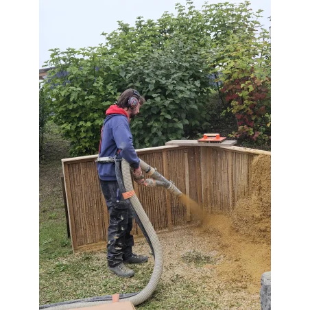 Location d'un ensemble de projection pour béton biosourcé