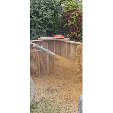 Location d'un ensemble de projection pour béton biosourcé