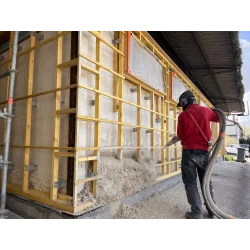 Location d'un ensemble de projection pour béton biosourcé